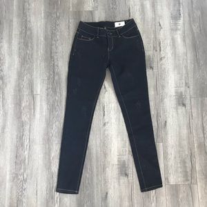 Dark Wash Distressed Jeans